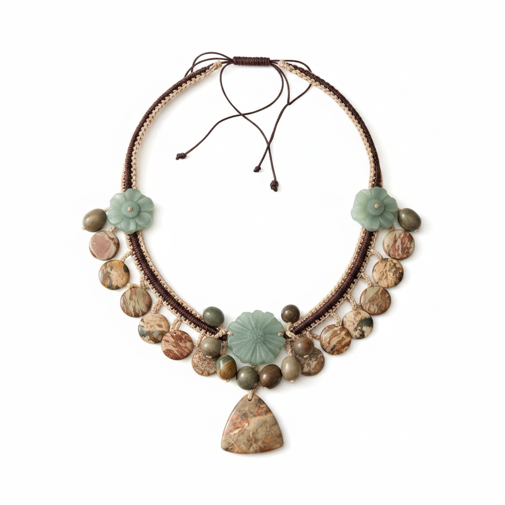 Boho Macrame Necklace