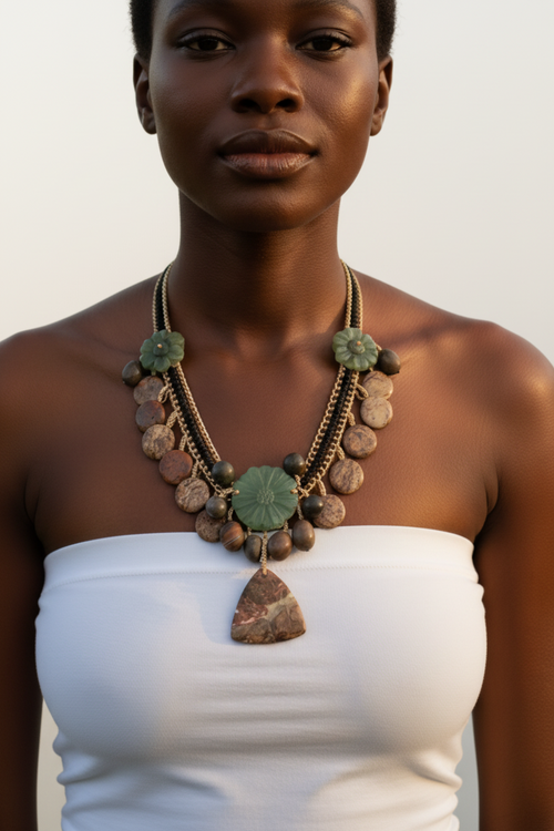 Boho Macrame Necklace