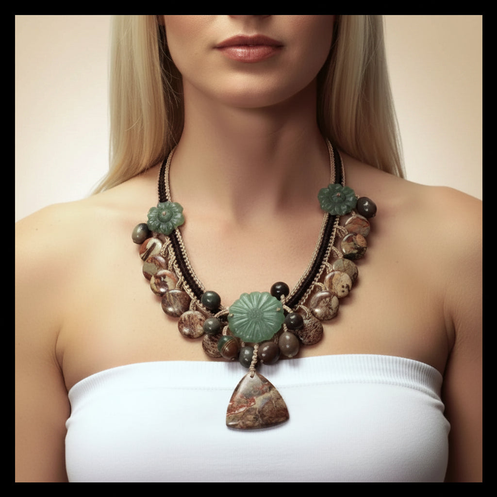 Boho Macrame Necklace